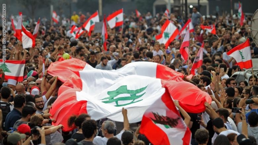 جانب من تظاهرات لبنان