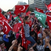 استمرار المظاهرات المؤيدة لـ«أردوغان» فى تركيا «أ. ف. ب»