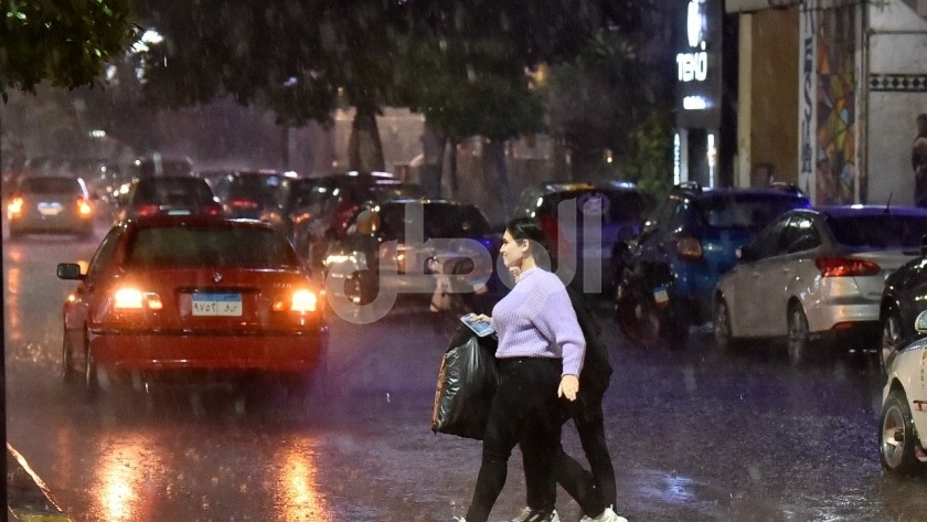 أماكن سقوط الأمطار في القاهرة - تعبيرية