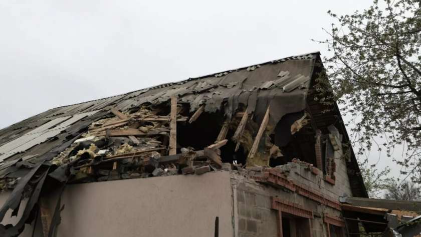 آثار قصف أوكراني على دونيتسك-صورة أرشيفية