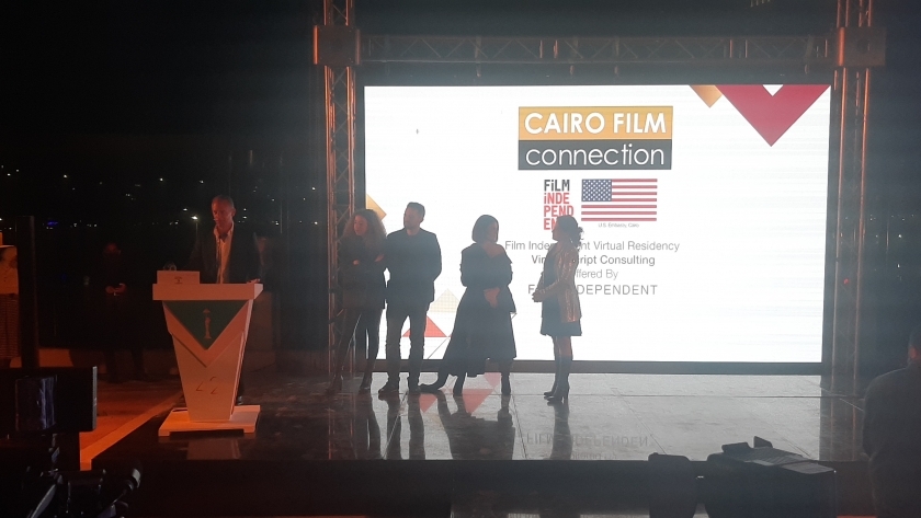 السفير الامريكي خلال كلمته بمهرجان القاهرة السينمائي