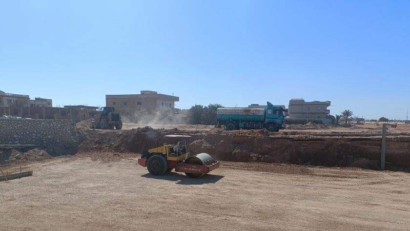 مشروع لتصريف مياه السيول في أبو رديس