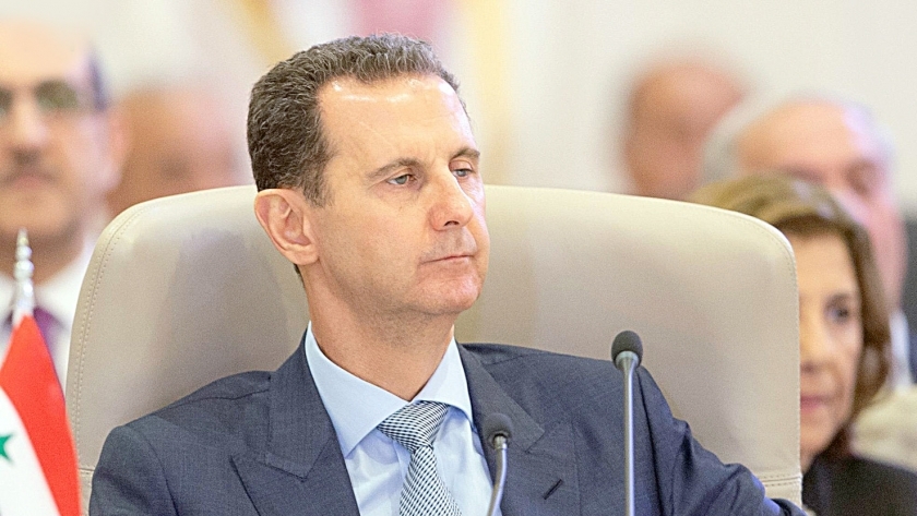 بشار الأسد خلال كلمته فى قمة «جدة»