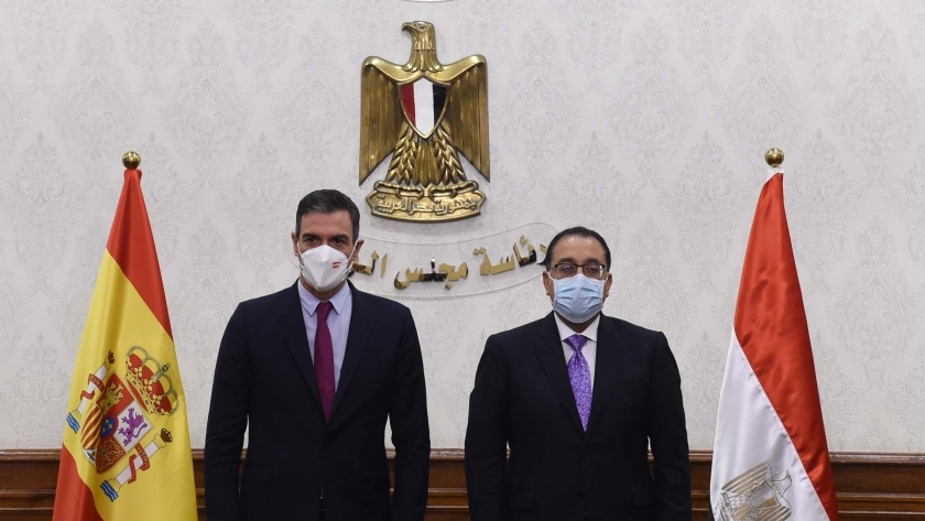 رئيس الوزراء المصري ونظيره الإسباني