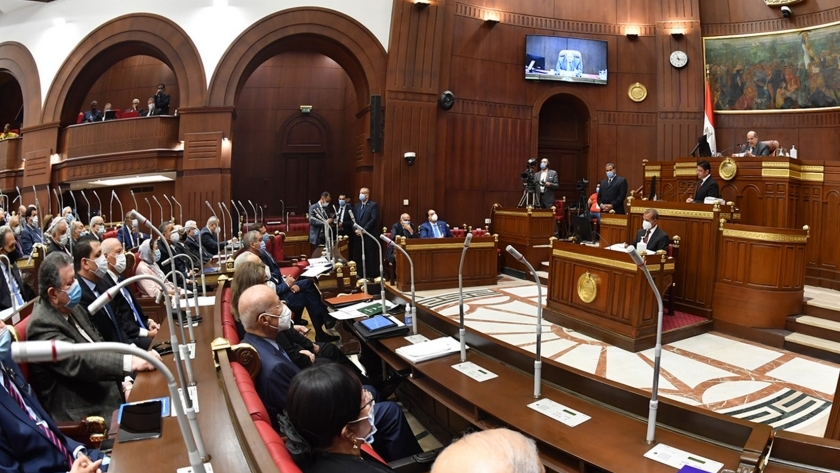 مجلس الشيوخ خلال جلسته العامة، اليوم، برئاسة المستشار عبدالوهاب عبدالرازق