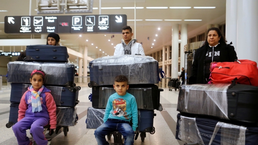 لاجؤون عراقيون سافروا إلى الولايات المتحدة عبر لبنان في 2017