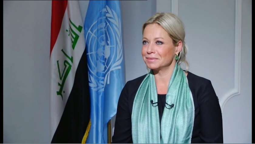 ممثلة الأمم المتحدة في العراق جينين بلاسخارت