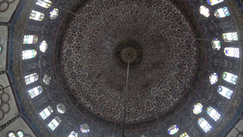 قبة مسجد محمد ابو الدهب من الداخل