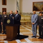 الرئيس عبدالفتاح السيسي أثناء إعلانه لحالة الطوارئ