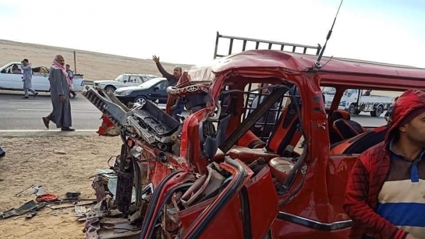 صورة من حادث طبيبات المنيا