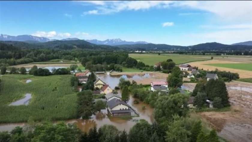 فيضانات تغرق شوارع النمسا والنرويج والدنمارك