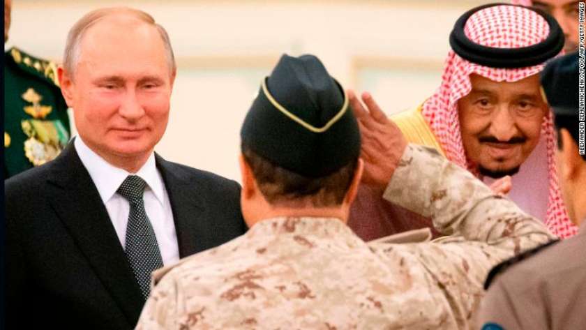 الملك سلمان مع الرئيس الروسي فلاديمير بوتين