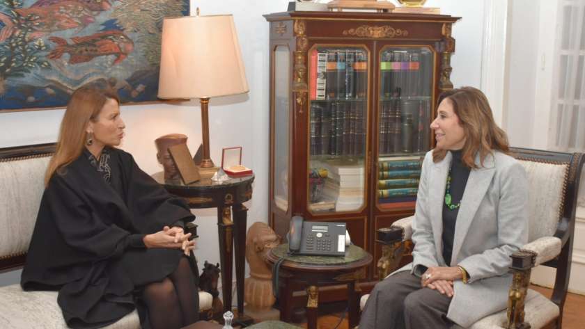 الدكتورة نيفين الكيلاني وزيرة الثقافة مع مسؤولة اليونسكو