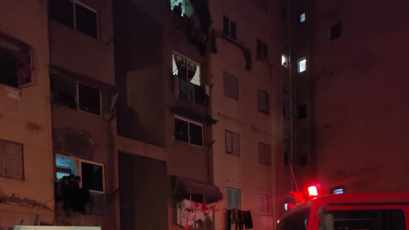 زوج يشعل النار في شقة الزوجية ببورسعيد 