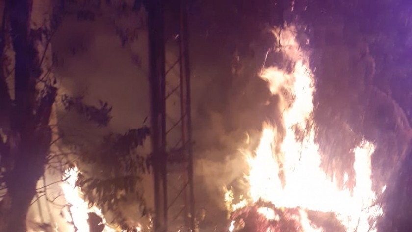 حريق بمحول كهربائي في كفر الشيخ