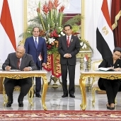 السيسى ونظيره الإندونيسى يشهدان توقيع اتفاقية مشتركة بين البلدين أمس