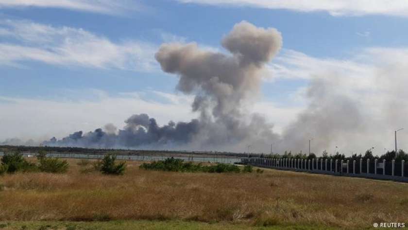 انفجارات قاعدة «ساكي» الروسية
