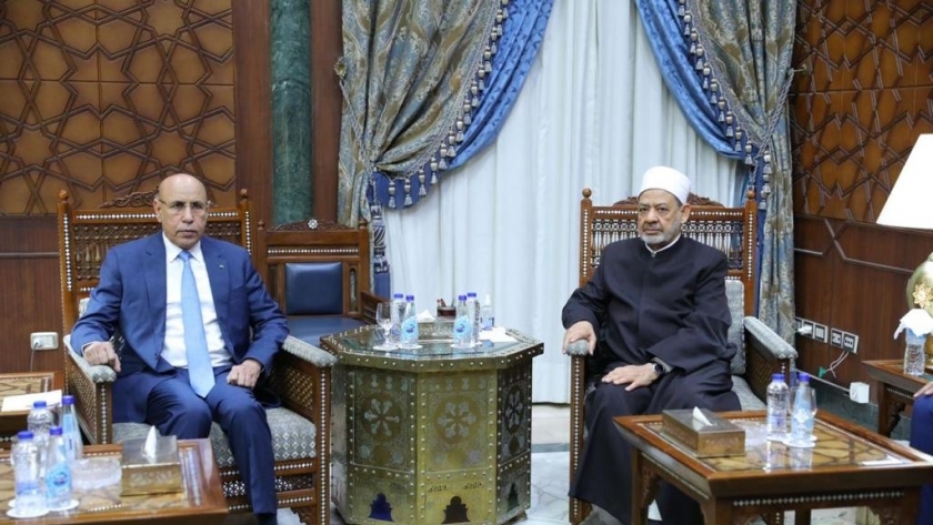 الإمام الأكبر يلتقي الرئيس الموريتاني