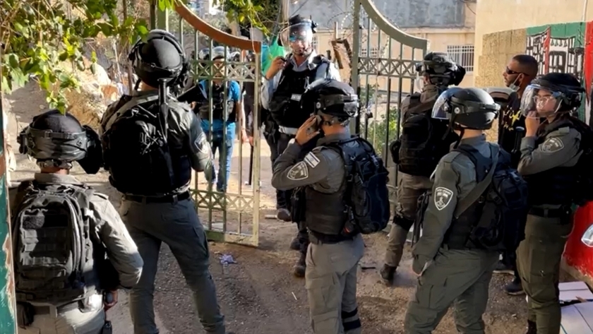 قوات الاحتلال الإسرائيلي في حي الشيخ جراح (أرشيفية)
