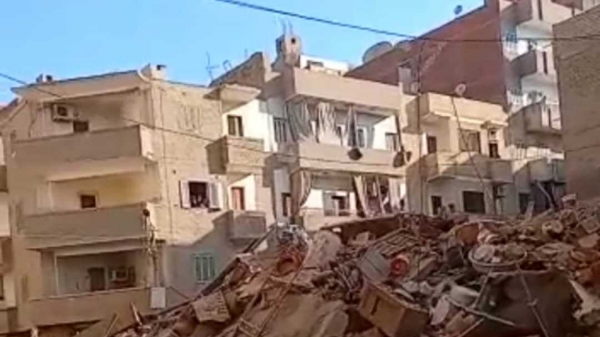انهيار منزل قديم في الفيوم