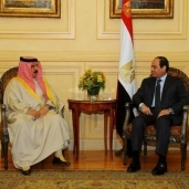 الرئيس عبد الفتاح السيسى وملك البحرين