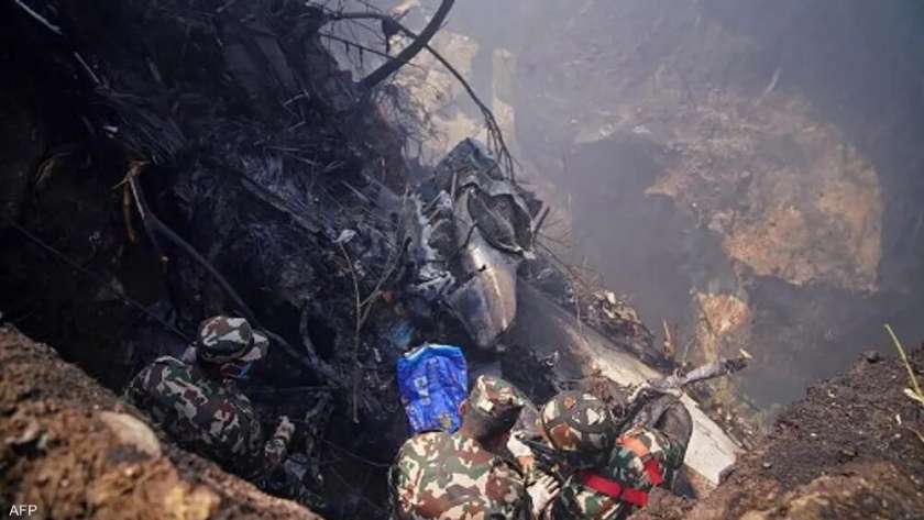 تحطم طائرة نيبال
