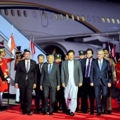 رئيس الوزراء الباكستاني عمران خان خلال استقبال نظيره الماليزي مهاتير محمد
