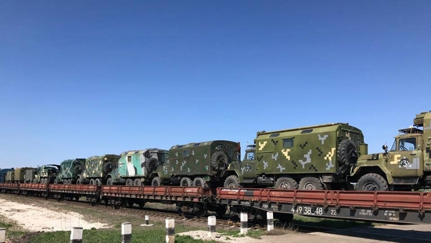 قطار عسكري أوكراني