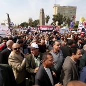 مسيرة المعلمين لدعم ترشح «السيسى» لفترة ثانية فى انتخابات الرئاسة المقبلة