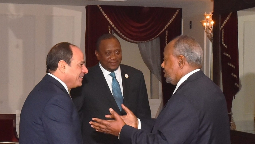 الرئاسة: السيسي يشارك في قمة ثلاثية مع رئيسي جيبوتي وكينيا