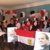 الجالية المصرية في ألمانيا تحتفل بفوز السيسي