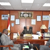 رئيس جامعة مدينة السادات يلتقى رئيس جامعة غرب كردفان بالسودان