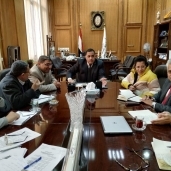 جانب من اجتماع رئيس هيئة سكك حديد مصر