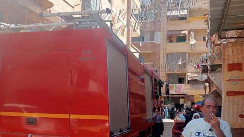 الحماية المدنية تسيطر على حريق العصافرة شرق الإسكندرية