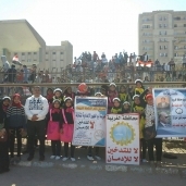 طلاب السنطة يشاركون في احتفالية نهائي كرة القدم للشباب