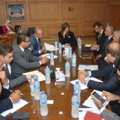 وزيرة الهجرة خلال اجتماع لجنة انشاء قاعدة بيانات المصريين بالخارج