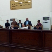 هيئة المحكمة برئاسة المستشار حسين قنديل