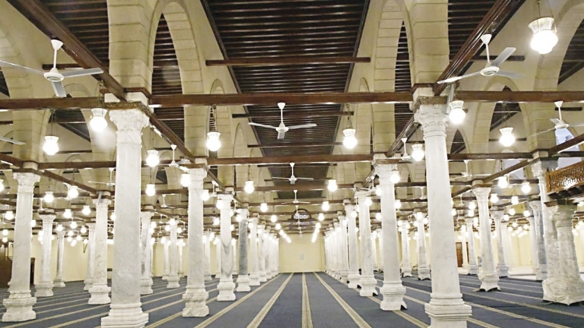 انتهاء ترميم مسجد عمرو بن العاص قبل رمضان