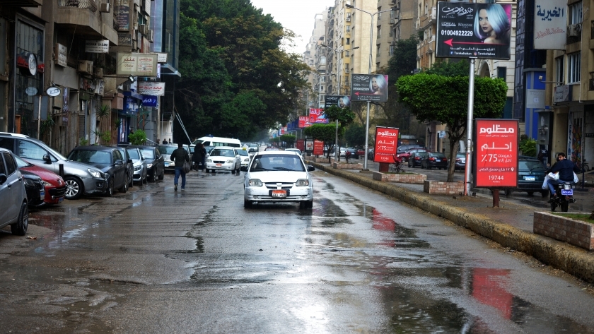 استمرار هطول الأمطار فى محافظات القاهرة الكبرى