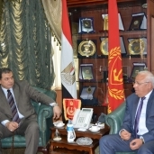 وزير القوى العاملة مع محافظ بورسعيد