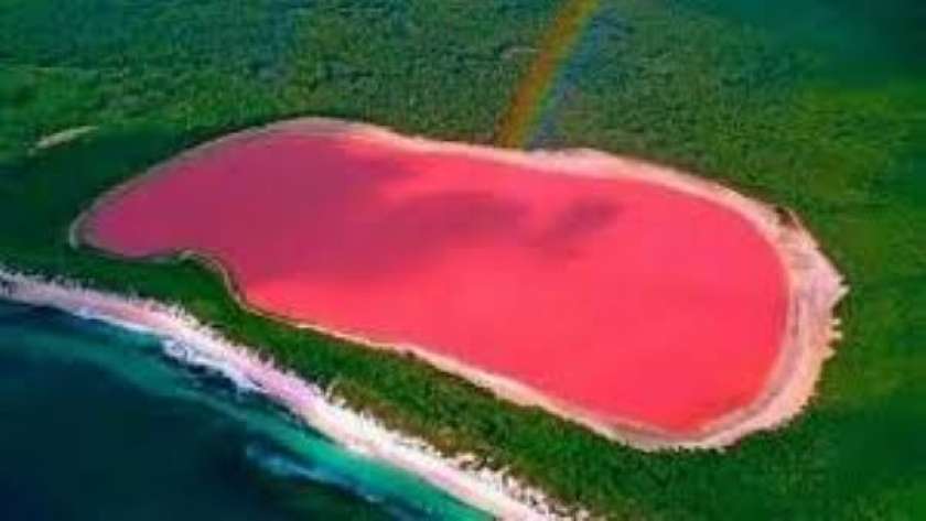 البحيرة الوردية في أستراليا