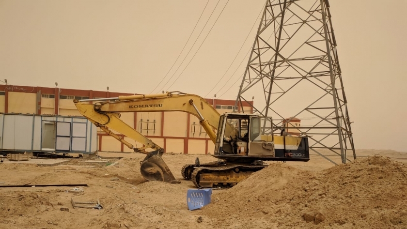 اعمال تطوير شبكة الكهرباء في المنيا