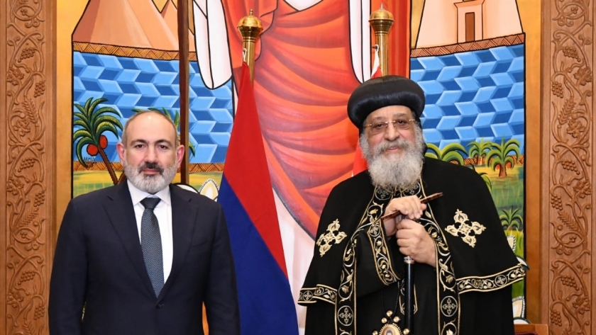 البابا تواضروس ورئيس وزراء أرمينيا