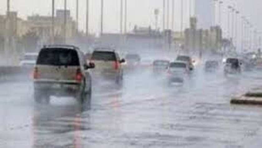 هطول الأمطار فى السعودية