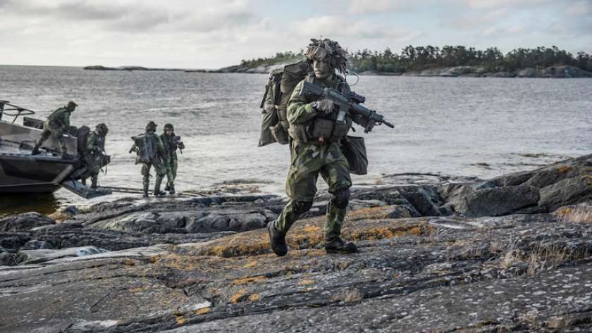 جنود سويديون في جزيرة جوتلاند - صورة أرشيفية