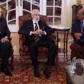 وزراء خارجية مصر وليبيا والجزائر