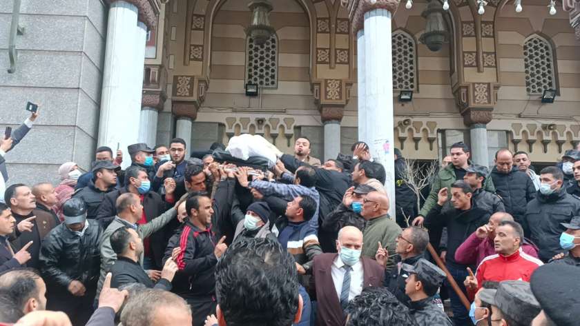 جنازة المقدم محمد حسان بالمنصورة