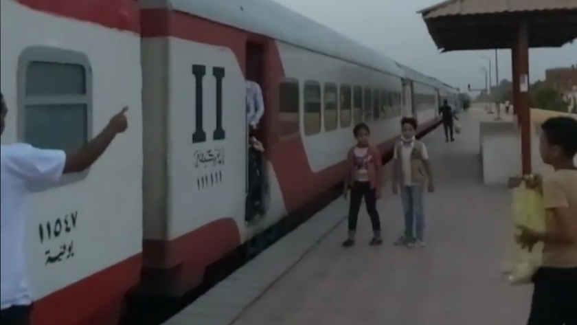 أحد القطارات في محطة مصر