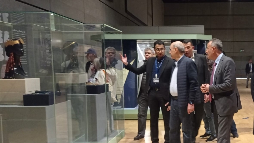 خلال استقبال رئيس مجموعة البنك الإسلامي للتنمية بالمتحف القومي للحضارة