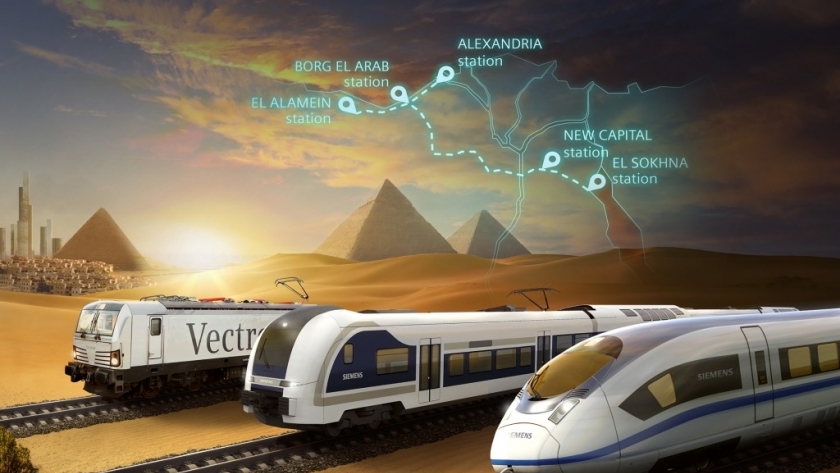 التصميمات الأولية لأول قطار كهربائي سريع في مصر